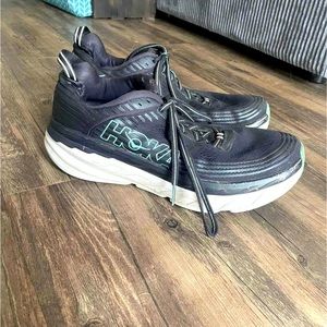 Hoka bondi 6 black/teal size 11.5
